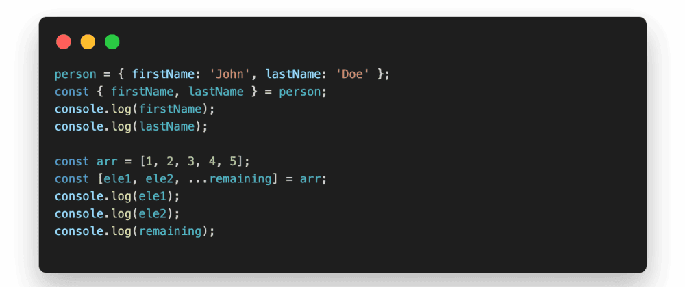 Javascript Destructuring - Extraction (The Fun Way🧑🏽💻)